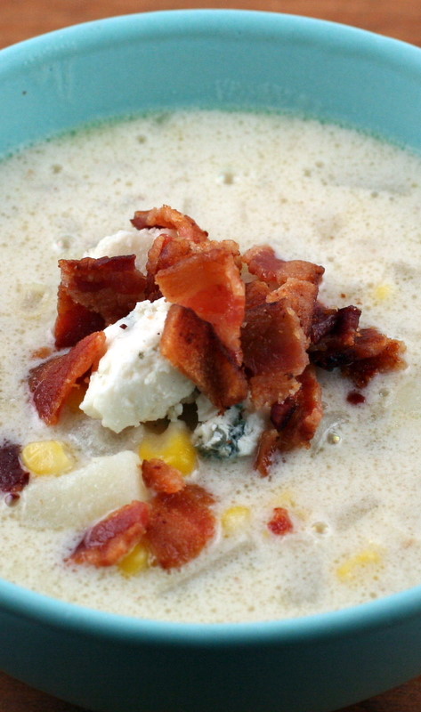 Corn and Blue Cheese Chowder