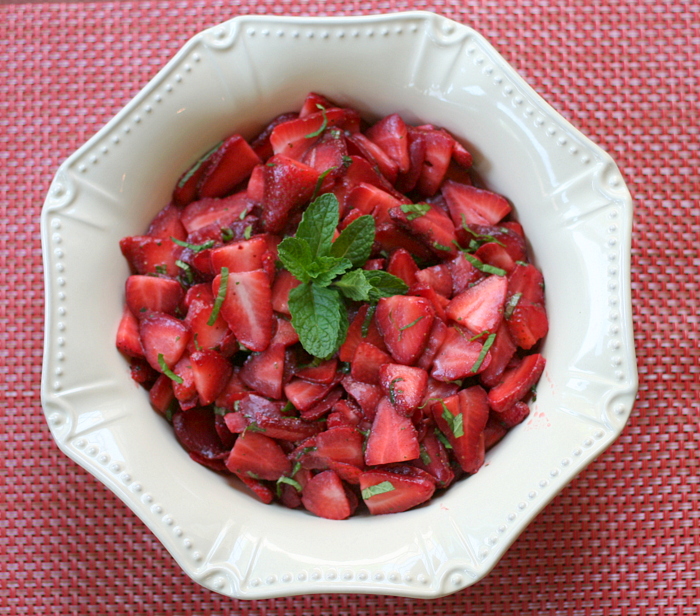 Strawberries with Sweet Tea Dressing