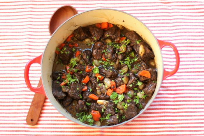 Balsamic Beef Stew with Pearl Onions