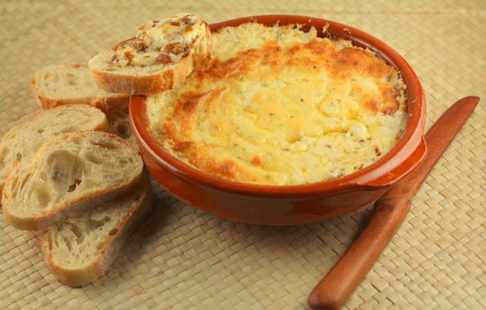Melty Cheese and Caramelized Onion Fondue Dip