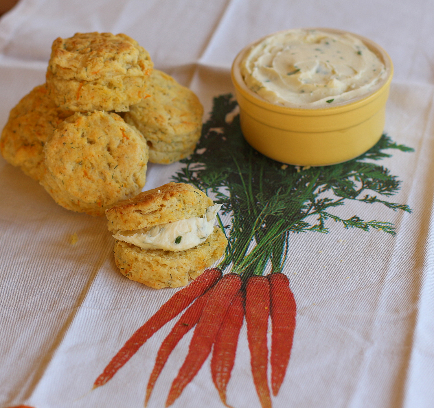 IMG_1305 Carrot Dill Biscuits with Cream Cheese Butter