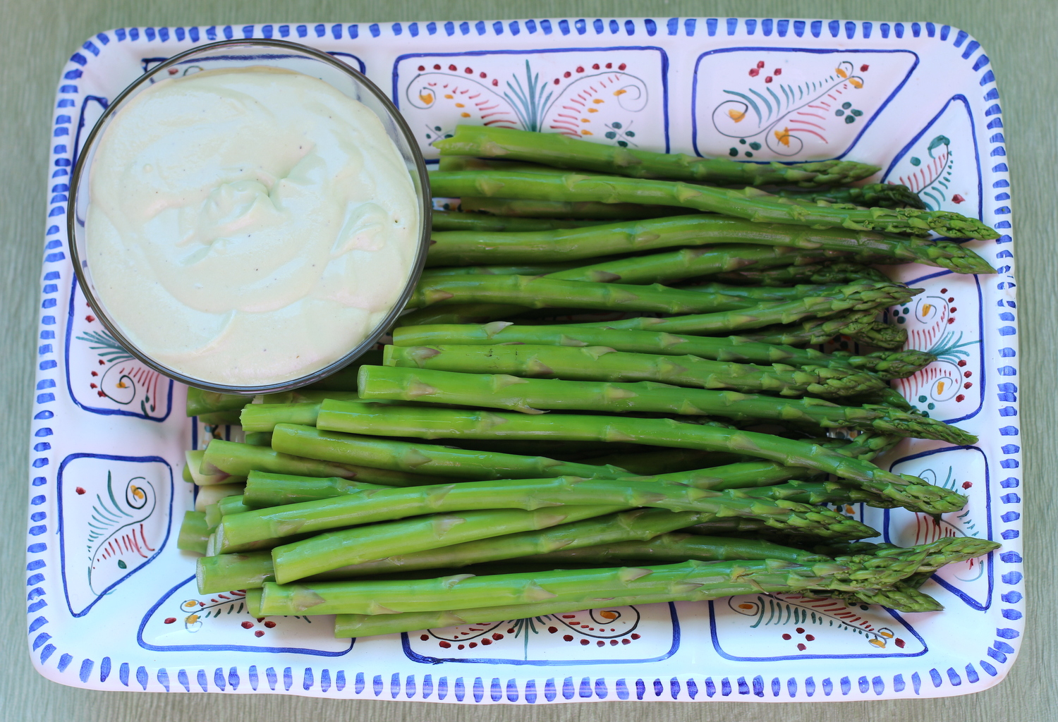 IMG_2079 Asparagus with Creamy Brie Dressing