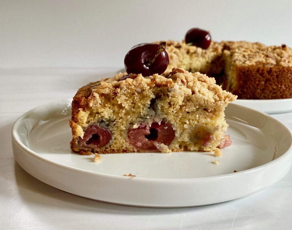 IMG_4835-1024x808 Fresh Cherry Pecan Crumb Cake