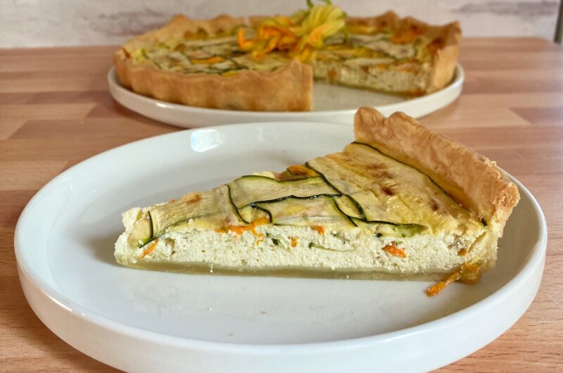 IMG_5506-800x530 Squash Blossom and Zucchini Ricotta Tart