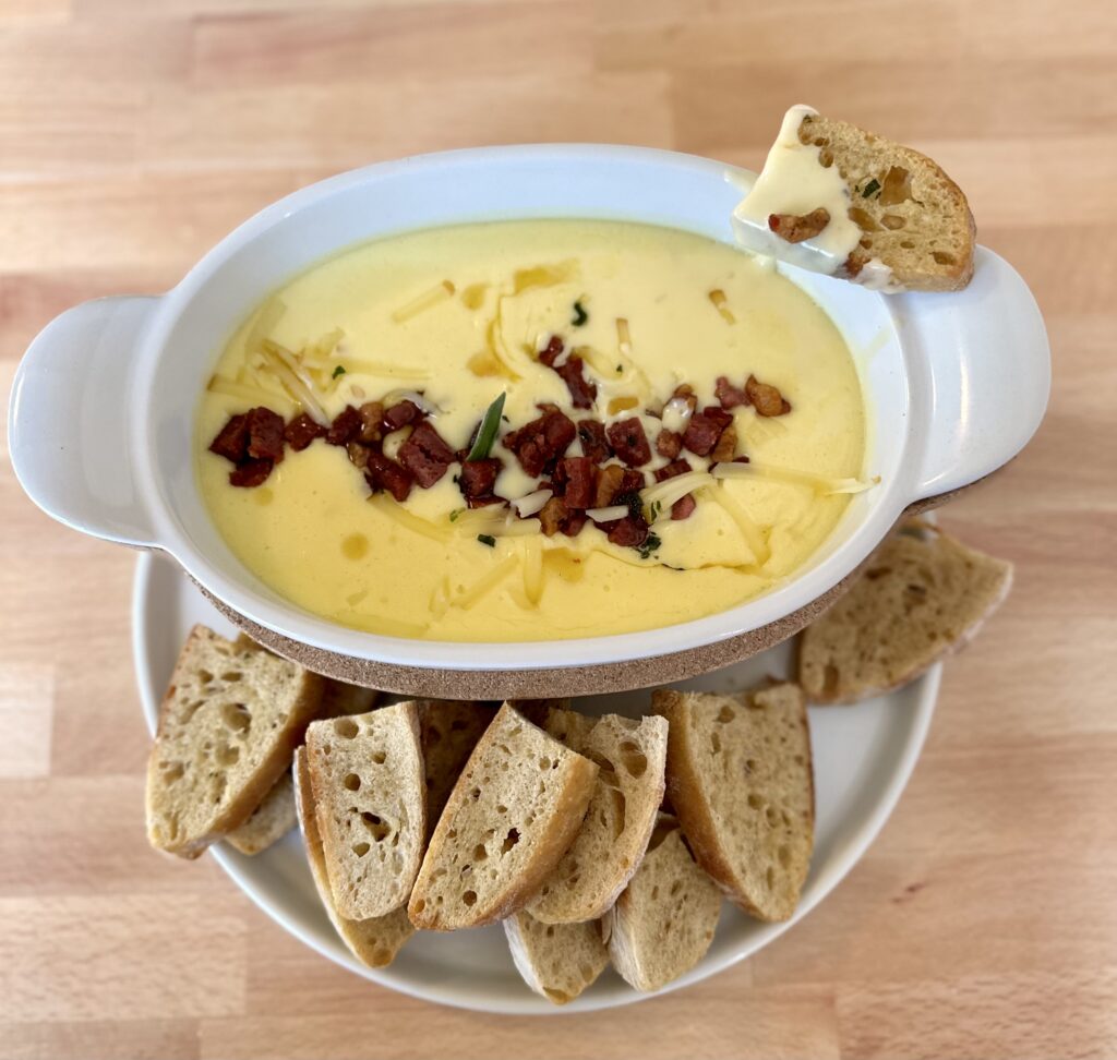 IMG_0036-1024x972 Smoked Gouda Fonduta with Crispy Pancetta and Salami