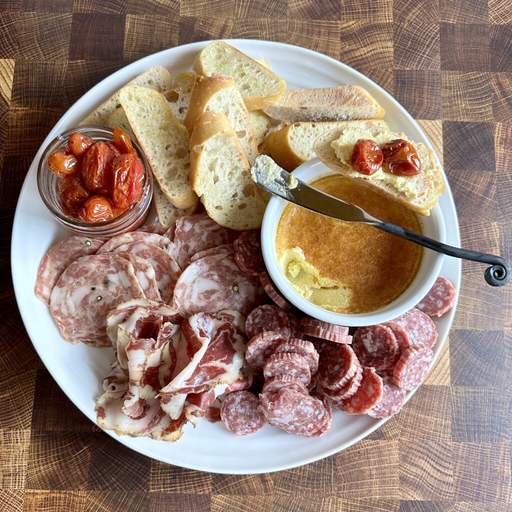 IMG_0319-1024x1024 Garlic Custard and Confit Tomato Charcuterie Board