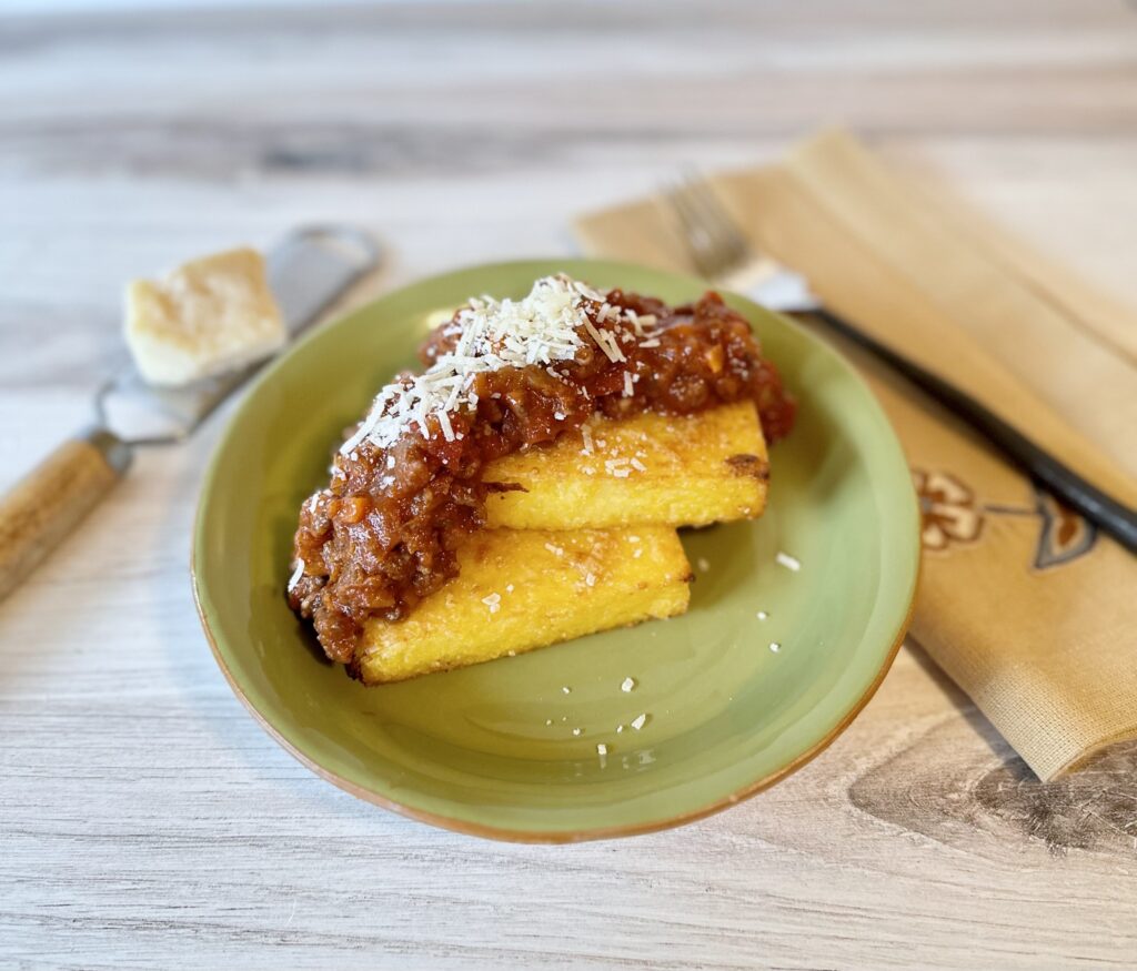 IMG_3689-1024x875 Baked Polenta with Meat Sauce