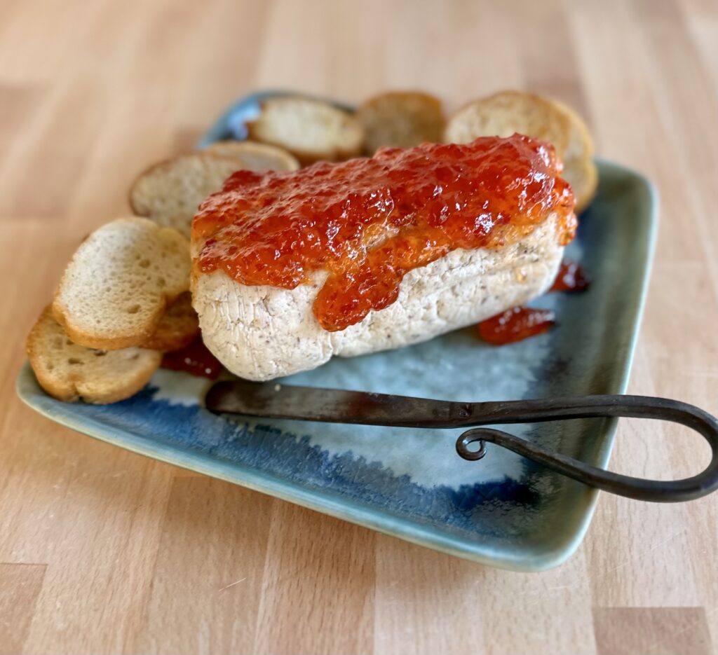 IMG_3049-1024x935 Smoked Cheddar Cheese Log with Pepper Jelly