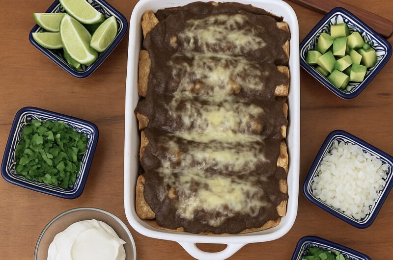 625b87d1-bd7d-4a02-92fb-439ef87d6b47-800x530 Enfrijoladas (Cheese Enchiladas in Black Bean Sauce)